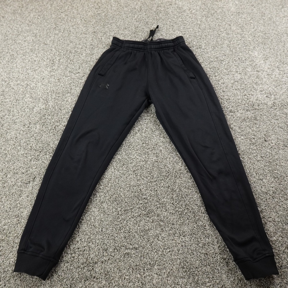 Under Armour Pants Mens S Black Loose Warm Up Drawstring Jogger Sweatpants Gym